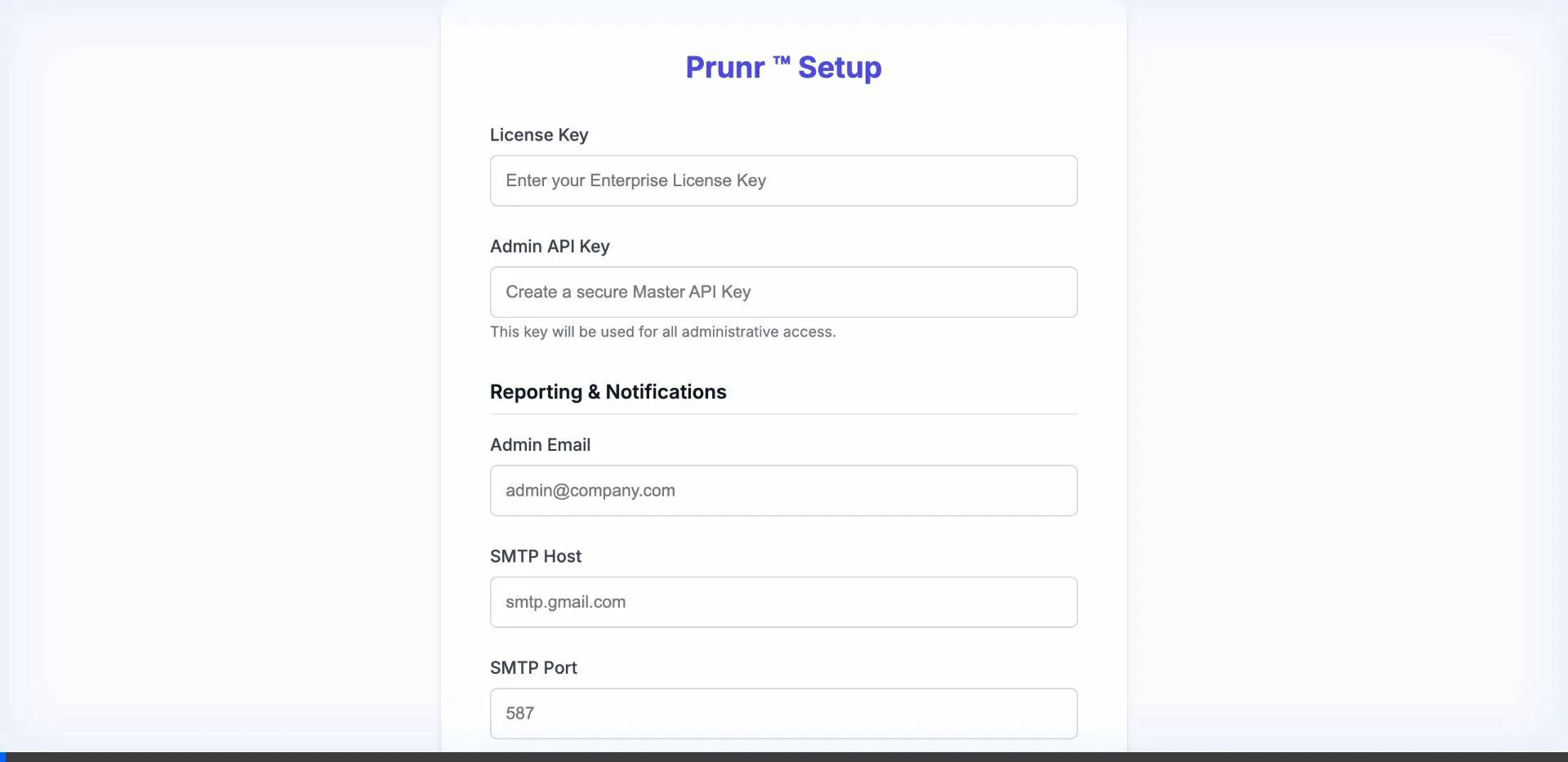 Installation & Setup Wizard